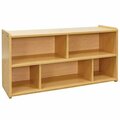 Tot Mate TM2202A.S2222 Maple Laminate Toddler Compartment Storage - 46'' x 15'' x 23 1/2'' 538TM2202MPA